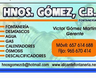 Alicante-Fontanería Hnos Gómez